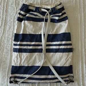 Vtg Polo Ralph Lauren Jeans Co Bag Blue‎ Stripe Backpack Nautical Y2K Boat